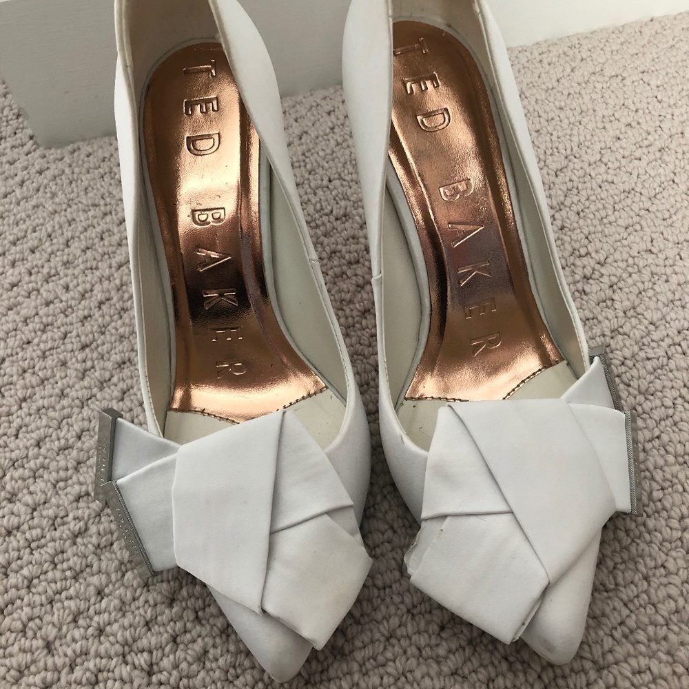 White Ted Baker Heels